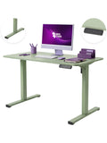 Elektrischer Sitz Steh Schreibtisch 100 x 60 cm mit Memory Funktion fur ergonomisches Arbeiten