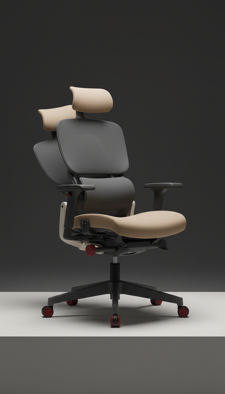 Ergonomischer Stuhl mit Performance-Gewebe