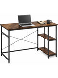 Computertisch in Holzoptik 120 x 60 x 75 cm mit zwei flexibel montierbaren Ablagen und Metallgestell